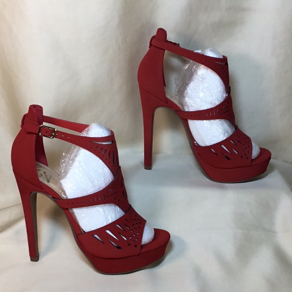 Elegant Red Women's Heels